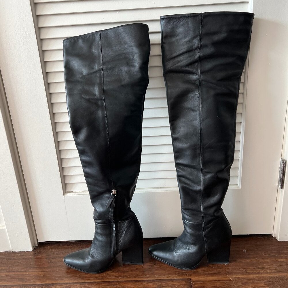 Zara Black Over the Knee Boots